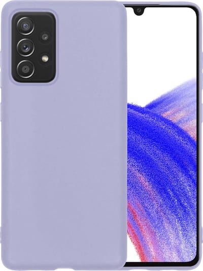 Hoesje - Geschikt voor Samsung Galaxy A33 - Sterk & Shockproof - Hoes Cover - Siliconen Case - Telefoonhoesjes - Lila