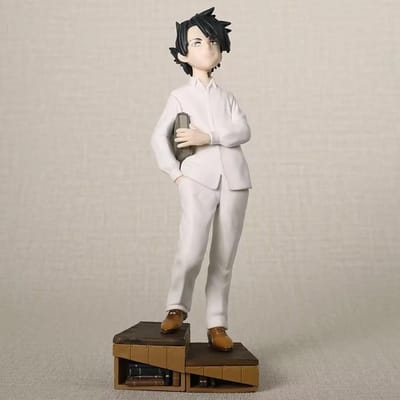 The Promised Neverland Norman Emma Ray 1/8 Schaal Staand Anime Actiefiguur Collectie Verzamelaar Verpakte Standbeeld Met Boekenplank Basis white