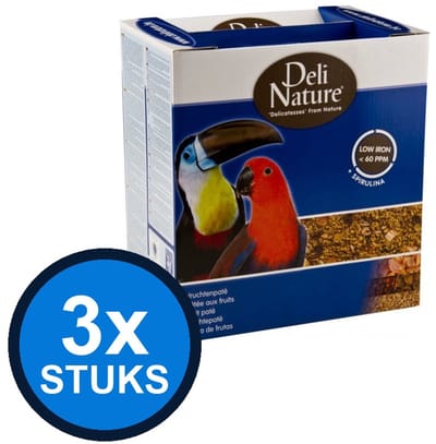 3x Deli Nature - vruchtenpaté 1kg - Vogelvoer - 1 kg