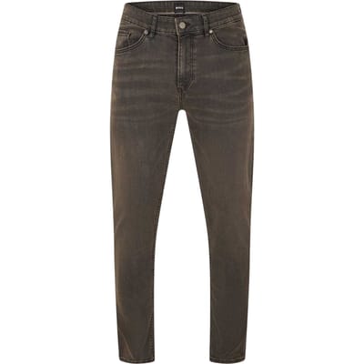 Boss Tabler herenjeans met 5 zakken, slim fit (Donkergrijs)