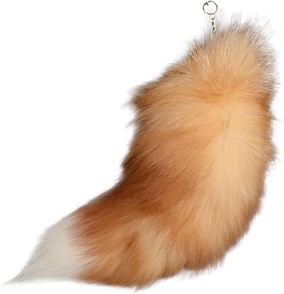 Extra Grote Deurhanger van Furry Foxtail - 40cm, Sleutelhanger, Zachte Pompon Decoratie, Luxe Interieur Accessoire
