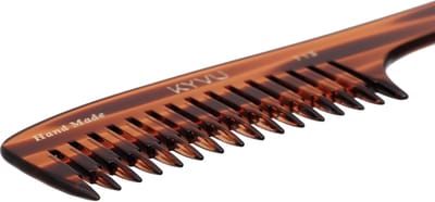 Kam met handvat - Styling kam - Ontwarren en stylen - Handgemaakte taps toelopende tanden - 218 cm - Schildpad
