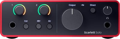 Focusrite Scarlett 4rd Gen Solo - USB-C Compacte audio interface, 1 mic in / 2 lijn uit