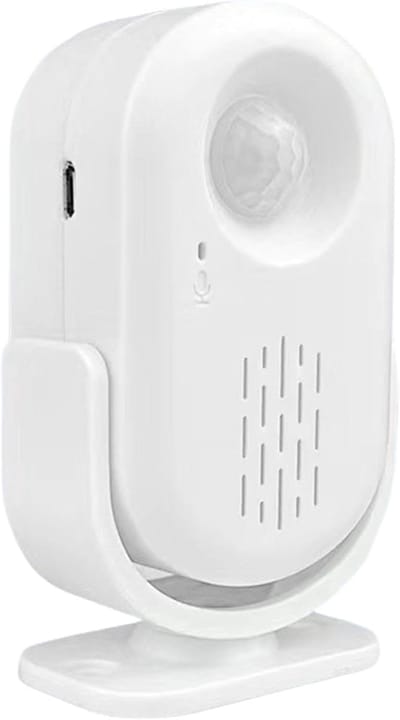 Bewegingssensor Deurbel - Deur Alert - Veilige Ingang - USB Oplaadbaar - 10x6.5x10 cm - Wit