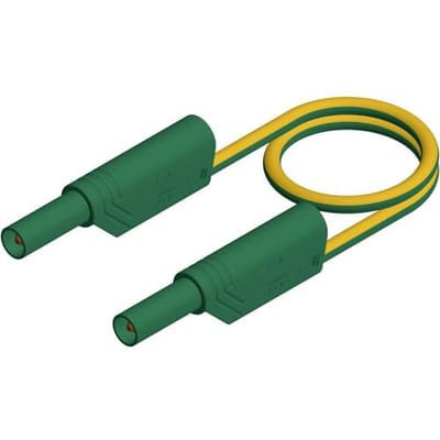 Hirschmann Test & Measurement MLS WS 100/2,5 ge/gn Veiligheidsmeetsnoer Banaanstekker 4 mm Banaanstekker 4 mm 1.00 m Geel 1 stuk(s)