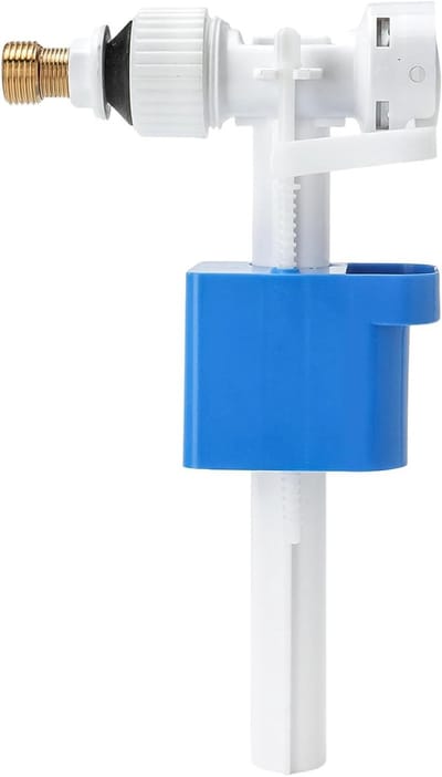 Universele Vulklep voor Wastafel - G3/8 & G1/2 Messing Aansluiting - Regelbare Waterhoeveelheid - Geluidloos en Waterbesparend - Anti-Kalk POM Materiaal - Reserveonderdelen