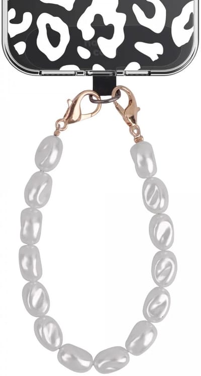 HappyCase Bali Universele Parel Armband Telefoonkoord (24CM) Zilver