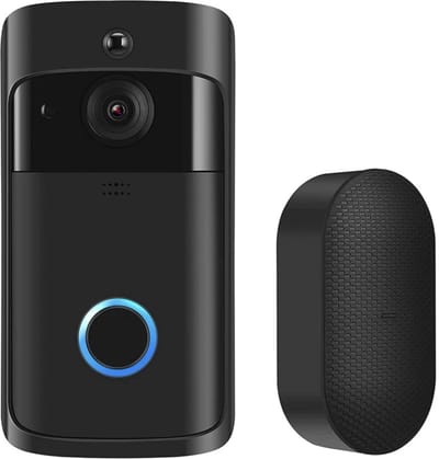 Living Needs Draadloze Deurbel - HD Video Deurbel - Deurbel met Camera - Total Black.