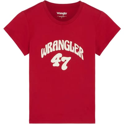Dames-T-shirt met smalle band Wrangler Chili Pepper