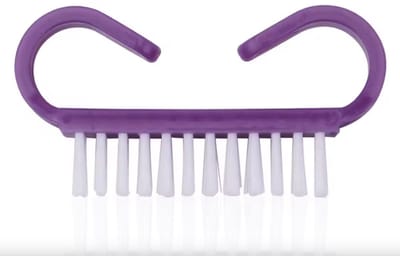 Nagelborstel - nagelborstel kunststof - Set van 3 - Solid - Paars