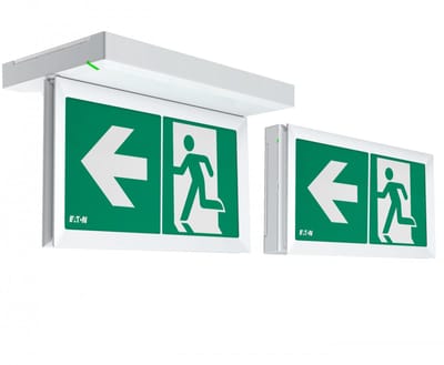 Eaton Noodverlichting Ultra led 2-45 - Hangend - Wand - 0,65W - 6500K - IK07 - IP43 - Incl. Accu - Noodaccu