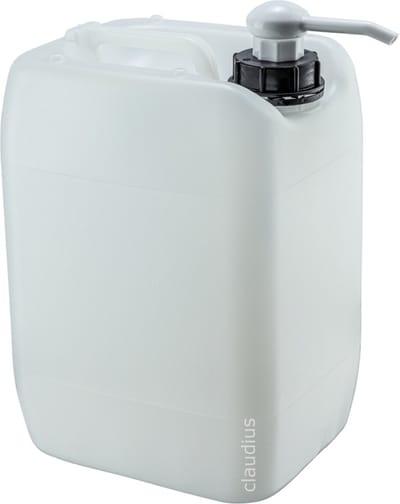 Jerrycan 10 Liter | met dispenserpomp | geschikt voor water | UN gekeurd | benzine | handig stapelbaar | food grade | inclusief dop | totaal te legen | noodpakket