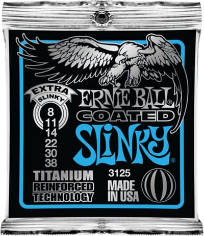 Ernie Ball Slinky RPS Coated - Gitaarsnaren - Extra Slinky - 08-38 - Elektrische Gitaar