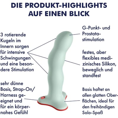 Fun Factory - Bouncer dildo groen- shaking dildo - dildo voor vrouwen - dildo voor mannen