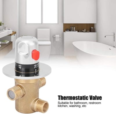 Thermostatische Mengkraan 3-Weg voor Douche en Wastafel - Nauwkeurige Temperatuurregeling G1/2"