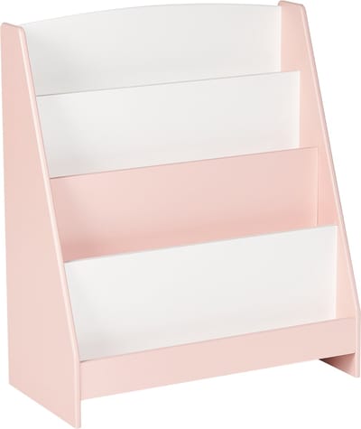 LILOET - Boekenkast met 4 planken - Pastelroze - Hout