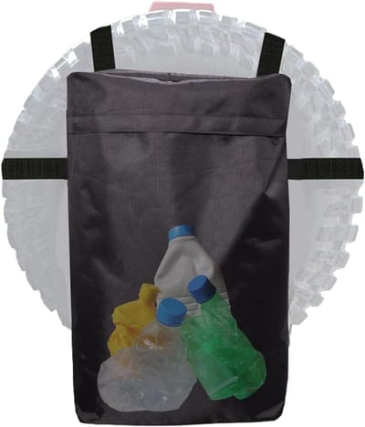 Reservewielhoes - Bandenhoes Opbergtas - Afvalbeheer Outdoor - Waterdicht Oxford Weefsel - 45 Liter - Zwart