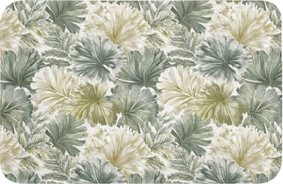 Badmat 60x40 cm - Antislip - Bladeren - Botanisch - Groen - Badmatten voor badkamer - Badkamermat - Douchemat - Badkamer mat