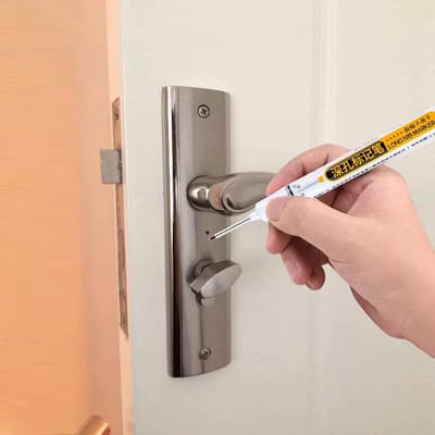 Diepe Pen - Timmerman Markering - Diepe Gaten Markeren - Lange Penpunt - 2cm Penpunt - Zwart
