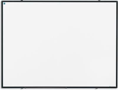 Smit Visual Whiteboard 60x90 cm Gelakt Staal Softline  - 8mm Zwart aluminium frame