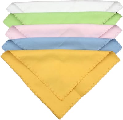 Musical Instrument Schoonmaakdoek - 5Pcs Microfiber Schoonmaakdoek voor Muziekinstrumenten - Gitaar - Viool - Piano - Klarinet - Trompet - Saxtrompet - Wit - Roze - Blauw - Oranje - Groen