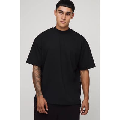 Oversized Premium Super Heavyweight T-shirt | Black | Size XS