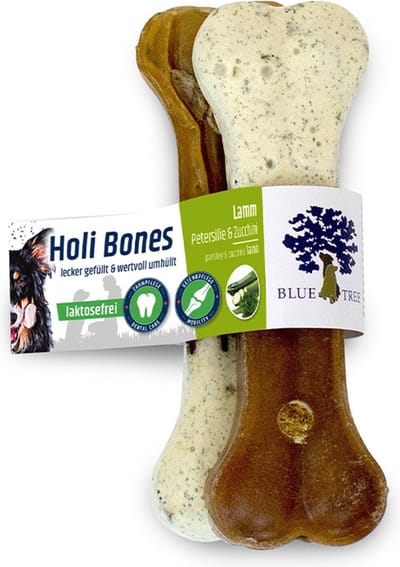 HOLI BONES KAUWBEEN LAM + PETERSELIE + COURGETTE M 100G 2ST