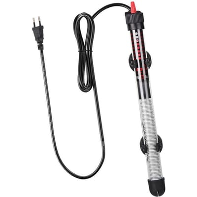 Aquarium Verwarmer 50W Automatische Thermostaat Vis Tank Verwarmingsstaaf voor Zee Water Zoet Water ‑ black