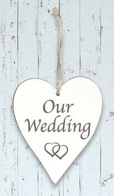 Oaktree - Houten hart Our Wedding
