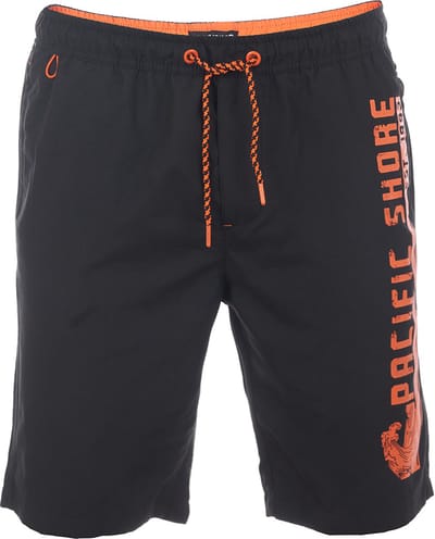riverso Heren Short RIVJannik bequem Zwart S Volwassenen Sportieve Zwembroek met Print