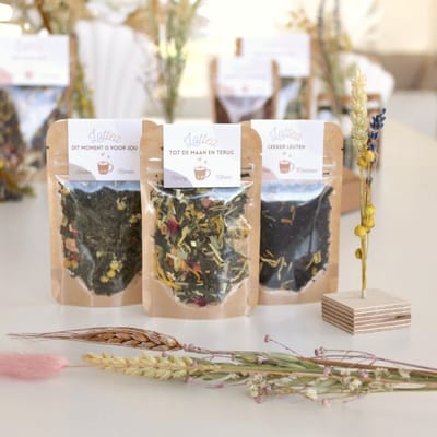 Het Theeplankje Giftset Theeproeverij 'Lekker Knus' - bedankt cadeau, thee cadeau, thee pakket, thee cadeaupakket, thee geschenkset, thee gift, vriendinnen cadeaus