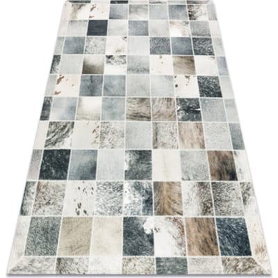 Kleden Rugsx Tapijt PATCHWORK 21716 beige - Koeienhuid 120x170 cm