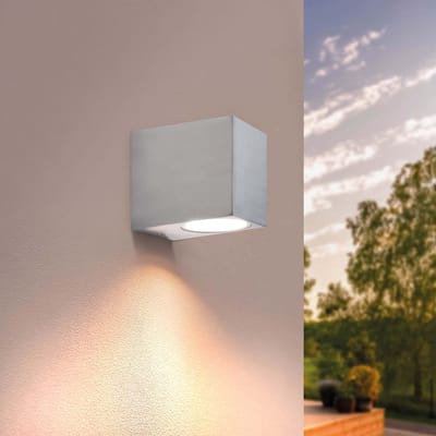Ledvion - LED Wandlamp San Diego - GU10 - IP54 - Grijs