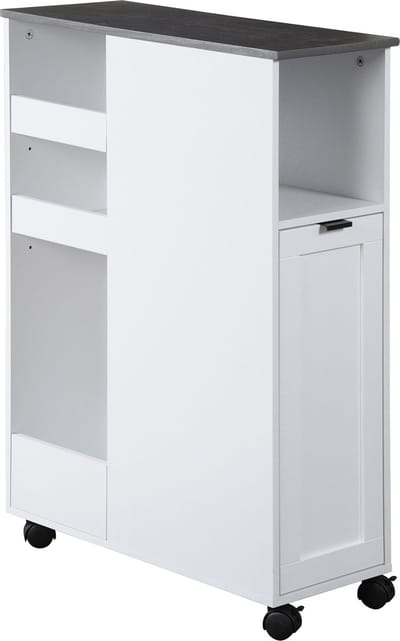 Kesper Smalle Keukentrolley voor Nis - 60x25x86 cm - Wit
