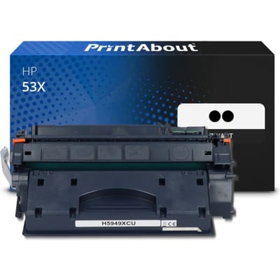 PrintAbout huismerk Toner 53X (Q7553XD) Zwart Multipack Hoge capaciteit Geschikt voor HP