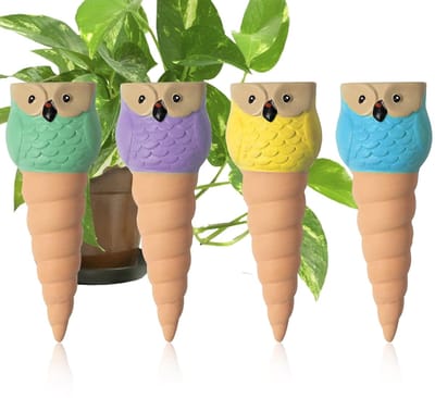 Set van 4 Klei Irrigatieballen - Automatische Plant Watering voor Binnen en Buiten, Ideaal voor Vakantie en Plantenverzorging