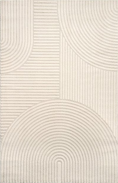 Vloerkleed Elio – Japandi Stijl met Moderne Lijnen in Beigekleurige Neutrale Tinten-80 x 150 cm
