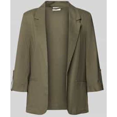 relaxed fit blazer van mix van viscose en linnen model 'GOA'