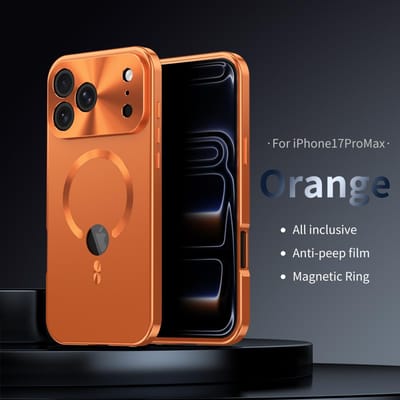 Voor iPhone 17 16 15 14 13 12Pro Max Volledig Aluminium Metaal Magnetische Hoes Dubbelzijdige Bescherming Schokbestendige Cover Schermbeschermer For iPhone 17Air&Case & Camera Protector gray