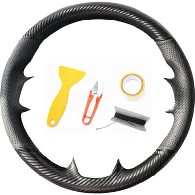 Stuurhoes Voor Toyota Rav4 Corolla 2014-2018, Handgemaakt, Zwart