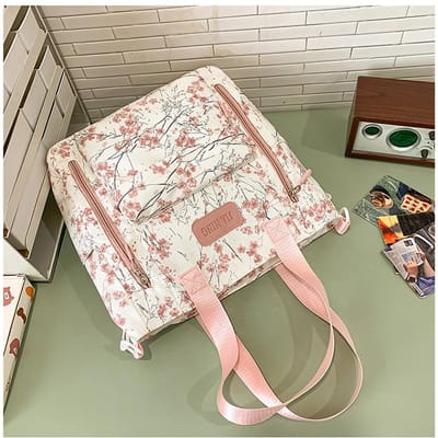 Nieuwe Leuke Meisjes Rugzak Waterdicht Basisschool Middelbare School Student Schooltas Bedrukt Bamboe Literair Chinese Stijl Rugzak .