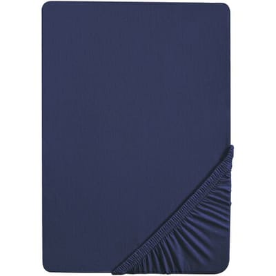Biberna Jersey hoeslaken (Marineblauw, 90-100 x 200 cm)