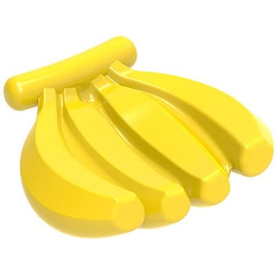 MOC 10 PIÈCES 54350w Oreiller Banane Kit de Briques de Construction Ornement Fruit Éducatif Briques Particules Jouets Anniversaire Enfant Cadeaux Enfant jaune