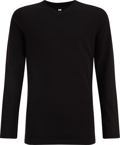 WE Fashion Jongens basic T-shirt met V-hals