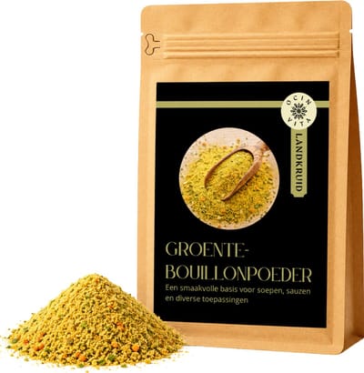 Groentebouillon Poeder 100g – Natuurlijke Vegan Bouillon – Zonder Gistextract & Smaakversterkers – Ocin Vita