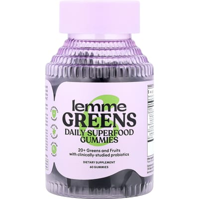 Lemme, Greens, Dagelijkse Superfood Gummies, Bessen & Groenten, 60 Gummies