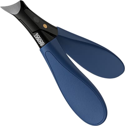 AdroitGoods Dikke RVS Nagelknipper – Voor Harde Nagels & Teennagels - nagelkniptang – 4.8 mm heavy-duty snijblad 4CR1 - (antisliphandvat, precisiesnijpunt, professioneel resultaat) Blauw