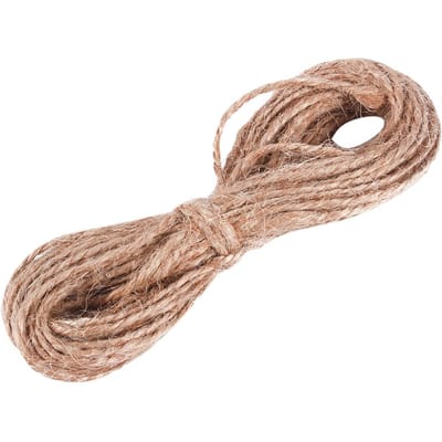 Ficelle de Jute 8M Corde de Chanvre Marron Naturel Pour Étiquette Volante Fabrication de Bijoux Collier Bricolage Artisanat