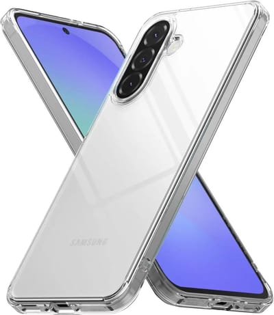 Ringke Fusion | Hoesje Geschikt voor Samsung Galaxy A56 / A36 | Back Cover met Antikrascoating | Militaire Standaard | Transparant