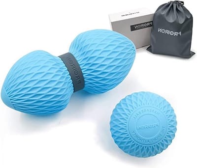 Massagebal Set - 3er Lacrosse Bal Triggerpuntmassage Therapiebal - Spierontspanning Pinda-Massageballen - Myofascial Plantaire Fasciitis - Fascia Ball zelfmassage Triggerpointtherapie massage bal voeten